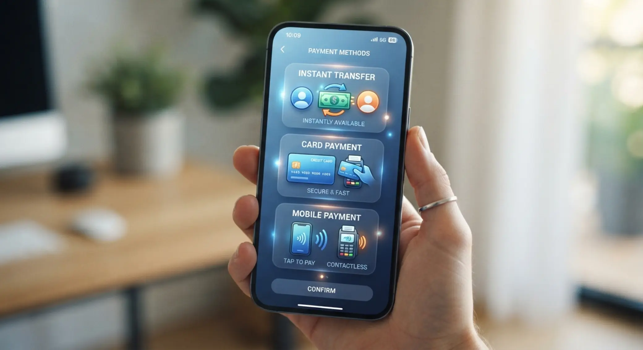 Płatności mobilne w aplikacjach kasynowych Telefon z ikonami mobilnych metod płatności